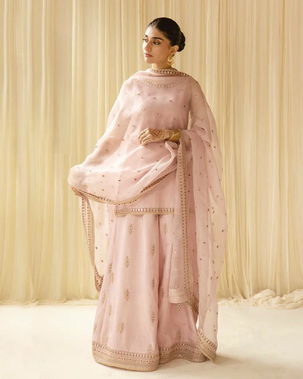 Elegance Pink || Stitched 3 Piece Eid Arrival FN-192
