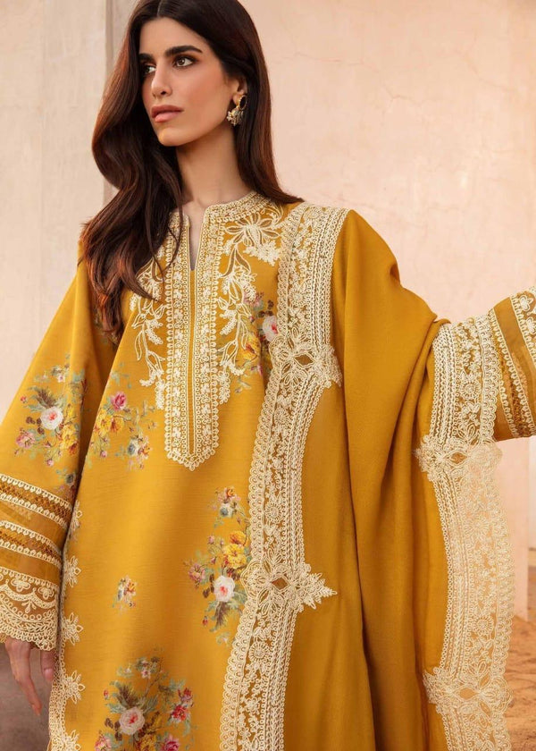 3 Piece Stitched Premium Embroidered Suit FN-206